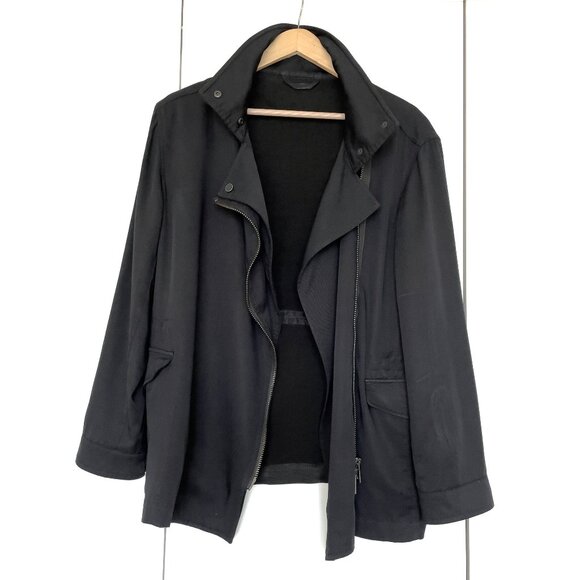 ALLSAINTS Finn Jacket, Black, Size 2 - Picture 1 of 12